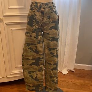Free People Camo Cargo Pants